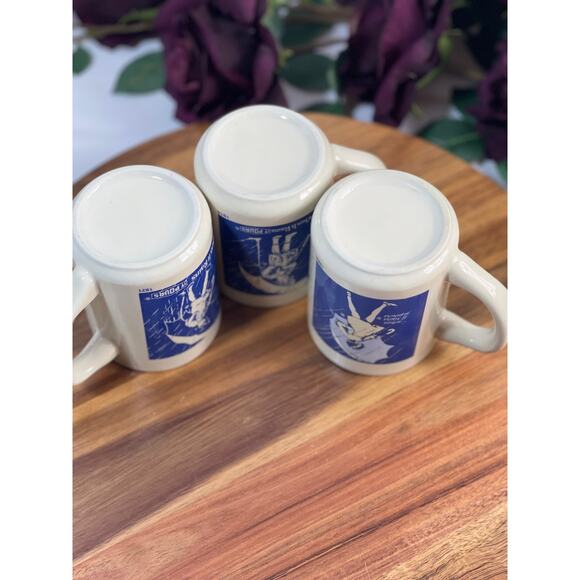 Set of 3 Vintage Morton Salt Girl Coffee Mugs - When it Rains it Pours - Picture 7 of 8